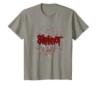 Slipknot Scribble Star Logo T-Shirt, Youth, Slate Grey, X-Small