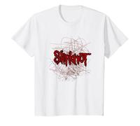 Slipknot Scribble Star Logo T-Shirt, Youth, White, X-Small