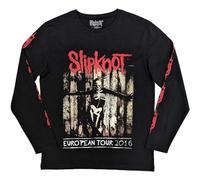Slipknot Skeleton Flag Long Sleeve T Shirt XXL Black