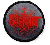 Slipknot Whiskey Printed Patch – Logo & Nonagram – Standard Black Accessory Size