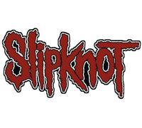 Slipknot - Slipknot Patch Logo Cut Out Band Logo Official Red Embroidered woven iron on Accessory Size