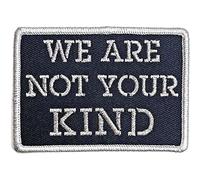 Slipknot Patch We Are Not Your Kind Stencil Band Logo Official woven iron on Taglia unica