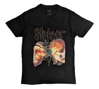 Slipknot T Shirt 2 Faces Band Logo new Official Unisex Black