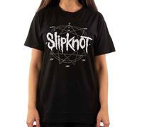 Slipknot T Shirt 9 Point Star Diamante Band Logo Official Unisex Black M