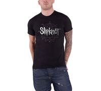 Slipknot T Shirt 9 Point Star Diamante Band Logo Official Unisex Black M