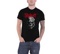 Slipknot T Shirt Gray Chapter Skull Band Logo Official Licensed Mens Black