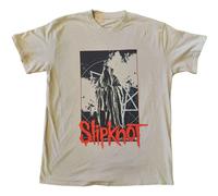 Slipknot T Shirt Sid Photo Band Logo Back Print new Official Mens Sand