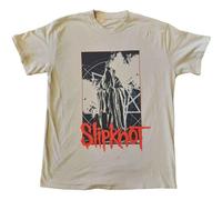 Slipknot T Shirt Sid Photo Band Logo Back Print Official Mens Sand M