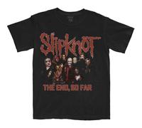 (L, Black) Slipknot The End So Far Group Photo T Shirt