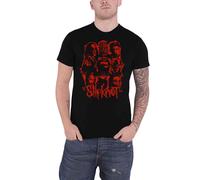 Slipknot T Shirt We Are Not Your Kind Red Patch Band Logo Official Mens Black