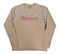 Slipknot The End So Far Barcode Long Sleeve T-Shirt in Light Sand | Size: Large Slipknot Light Sand L