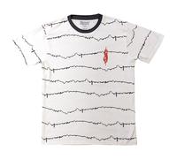 Slipknot The End So Far Tribal S Barcode Ringer T-Shirt in White | Size: 2XL Slipknot White 2XL