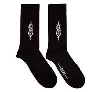 Slipknot Tribal S Text Band Logo Ankle Socks in Black Slipknot Black One Size