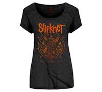 Slipknot Womens XL Black The Wheel Back Print Short-Sleeved T-Shirt