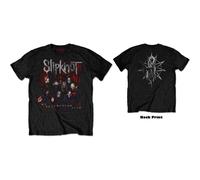 Slipknot Whiskey T-Shirt Wanyk Group Photo – Unisex 100% Cotton Black XL