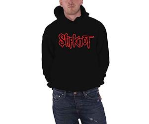 Slipknot Unisex Adult Back Print Logo Pullover Hoodie (XS) (Black)