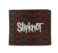 Slipknot Unisex's Rocksax Wallet-Pentagram All Over Bi-Fold, Black, Small