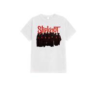 Slipknot - WANYK Black Figures White - T-Shirt - white - S - 100% Cotton S