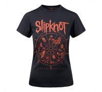 Slipknot Wheel Ladies T Shirt (Black)