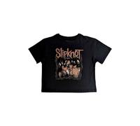 Slipknot Women's Band Frame Crop Top in Black | Size: Medium Slipknot Black M