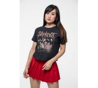 Slipknot Women's Band Frame Crop Top in Black | Size: Medium Slipknot Black M