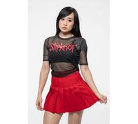Slipknot Women's Band Logo Back Print Mesh Crop Top in Black | Size: XL Slipknot Black XL
