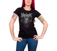 Slipknot T Shirt Infected Goat Band Logo new Official Womens Skinny Fit Black