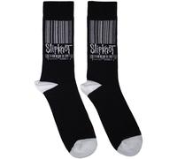 Slipknot Women's Stretched Barcode Logo Socks in Black | Size: 6-9 Slipknot Black 6-9