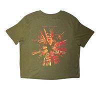 Slipknot Women's The End So Far Band Figures Crop Top in Green | Size: XL Slipknot Green XL