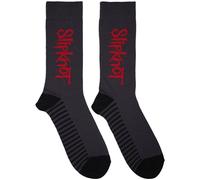 Slipknot Women's Vertical Logo Socks in Black | Size: 6-9 Slipknot Black 6-9
