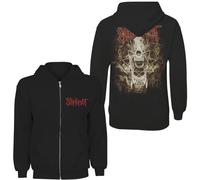 Slipknot Zipped Hoodie: Skull Teeth (Back Print) OFFICIAL NEW