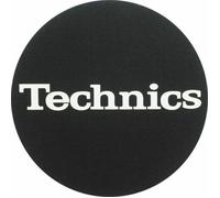 Slipmat Factory Technics 12" Vinyl Record Slipmats (pair, black/white logo)