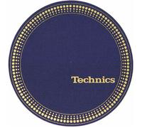 Slipmat Factory Technics Strobe 12" Vinyl Record Slipmats (pair, blue/gold)