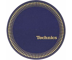Slipmat Factory Technics Strobe 12" Vinyl Record Slipmats (pair, blue/gold)