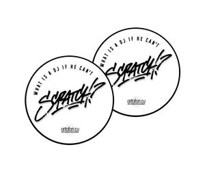 Slipmats Ortofon What Is A DJ If He Can't SCRATCH 1 Pair 9990224-1