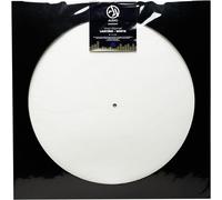SLIPMATS: SLIPMAT Leather White - Diameter: 295 mm - Thickness: 1.5 mm - Audio Anatomy Made in EU