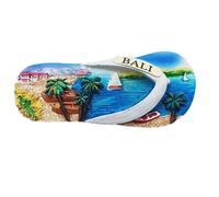 Slipper Bali Indonesia Fridge Magnet Souvenir Gift 3D Hand Painted Resin Craft