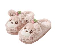 Slipper Boots Ladies' Casual and Fashionable Bag and Autumn Winter Indoor Home Anti Slip Warm Slippers Saints Slippers for Women (Pink, 40)