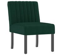 Slipper Chair Accent Velvet Sofa Dark Green vidaXL