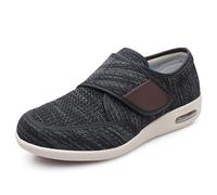 Slipper Diabetic Oedema Boot Wide,Swollen feet and Obese Big Shoes, high Instep Shoes for The elderly-UK10.5_土黄,Arthritis Slippers Wide Fit Shoe Natural