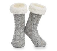 Slipper Fluffy Socks for Women and Ladies Men Heat Holding Sock Knitted Socks Wool Sherpa Fuzzy Bed Slippers Non Slip