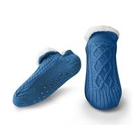 Slipper Fluffy Socks for Women Men Knitted Thick Velvet Lined Warm Winter Socks Non Slip Indoor Floor Thermal Socks Soft Slipper Socks for Unisex in Home House Bed Floor