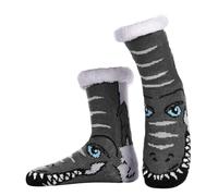 Slipper Fluffy Socks for Women Men Warm Bed Socks Non Slip Soft Fleece Lining Knitted Cashmere Winter Thick Fuzzy Socks with Grippers, Ladies Girls Women Gift for Christmas, Indoor Home House