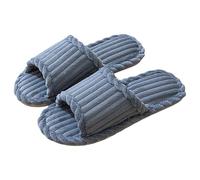 Slipper for Women Men Slipper Socks Fuzzy House Shoes Rubber Sole Soft Lightweight Non Indoor/Outdoor Extra Wide Width Mens Shoes (Grey, 5)