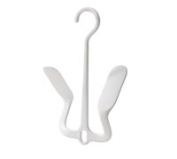 Slipper Hanger - Wall Mounted Storage Rack with Two Hooks | Shoe Display and Hooks, Compatible with Shoe Racks, Shoe Drying Rack for Balcony, Dorm, Camping, Travel, Hot, White, Siehe
