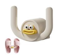 Slipper Hook Rack - 3.74x2.76x1.77in Wall Mounted Hanger, No Drill Storage Hook, Cartoon Sausage Lips Double Utility Holder Organises Slippers, Shoes for Bathroom, Indoor Home