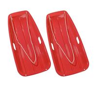 Slipper Racer Downhill Sprinter Cold Resistant Toboggan Long Threadboard for Snow, Beach, Park, Winter Outdoor Activities 2 Pack