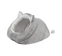 Slipper Shaped Cat Bed - Kitten House Cave, Plush Warm Shelter, Pet Sleeping Nest | Indoor Feline Resting Space Designed Apartments Homes Winter Comfort Quiet Cushion Stylish Gift Choice