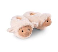 Slipper sheep Sheepmila size (L) 38-41 beige - Sustainable warm cuddly toy slippers for boys and girls - animal shoes with non-slip soles - slippers