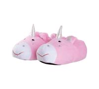 Slipper Snob Childrens Novelty Pink Unicorn Plush Slippers (4 Sizes) - 11-12 UK - Pink